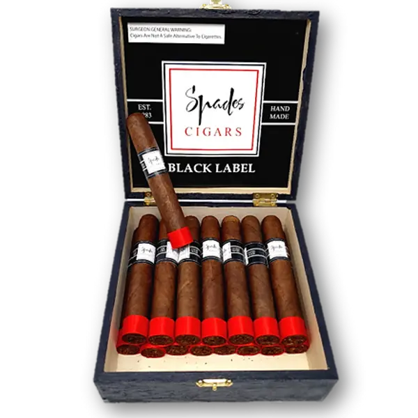 4-gents-cigar-bar-lounge - Etichetta nera di picche