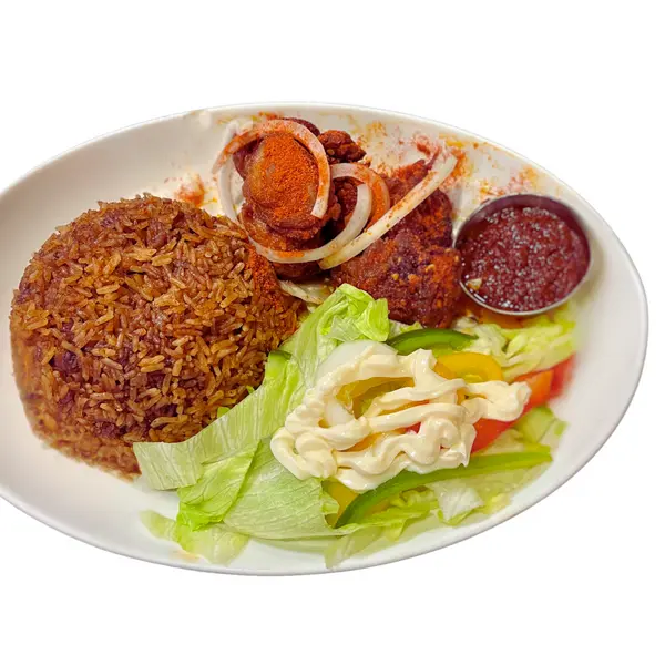 afripot-restaurant - Jollof Rice with Chofi (Regular)