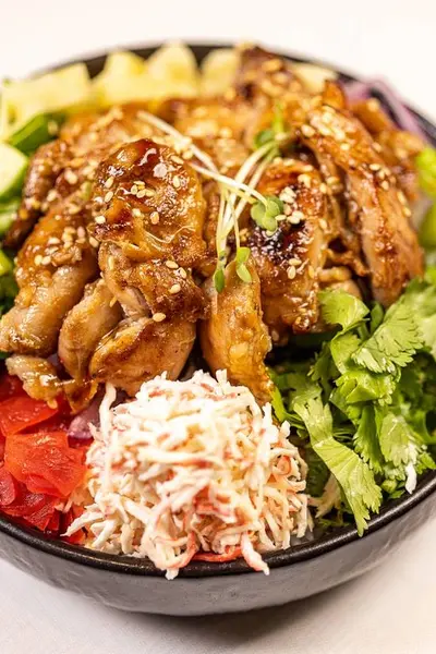 ahipoki-bowl - Hawaiian BBQ Chicken Bowl