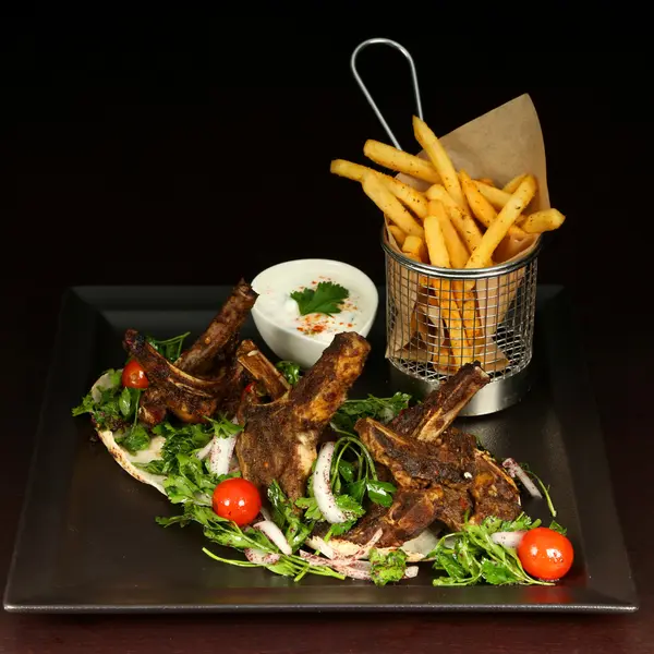 al-zafaran-restaurant - Harissa Lamb Chops