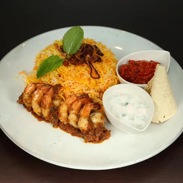 al-zafaran-restaurant - gambas Biryani