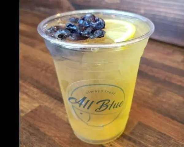 all-blue-poke - Blueberry lemon iced green tea