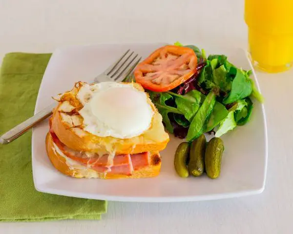 amandine-patisserie-cafe - Croque Madame Pain de Mie