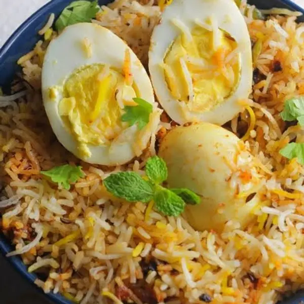 amaravathi-andhra-mess - Hyderabadi egg Biryani