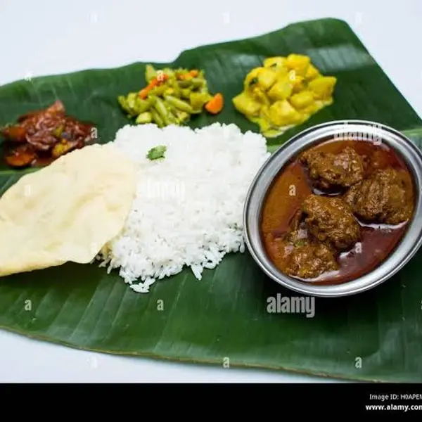 amaravathi-andhra-mess - Mutton curry meals