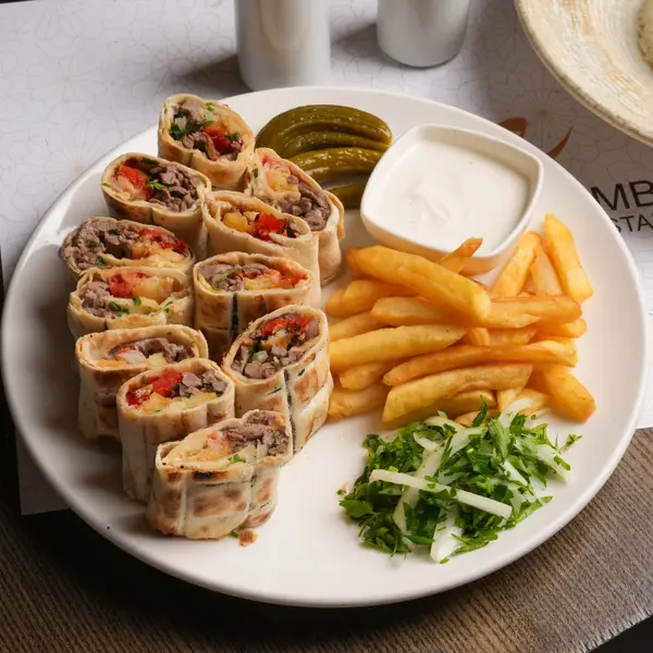 amber-restaurant - وجبة شاورما لحمه عربي