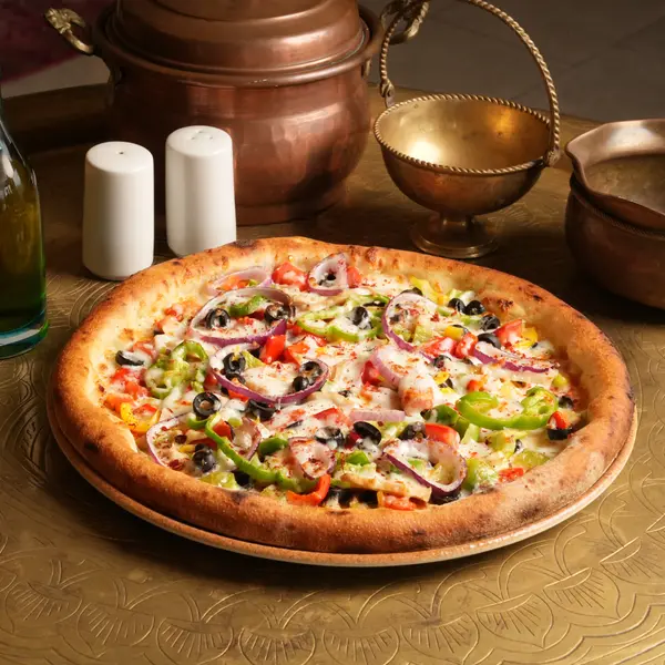 amber-restaurant - بيتزا خضار