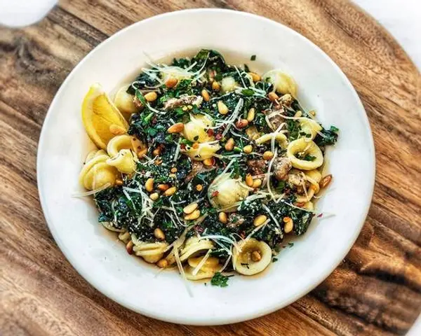 amicis-east-coast-pizzeria - KALE & SAUSAGE ORECCHIETTE