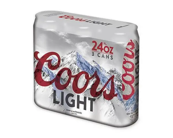 ampm - Coors Light, 3pk-24 oz Can Beer (4.2% ABV)