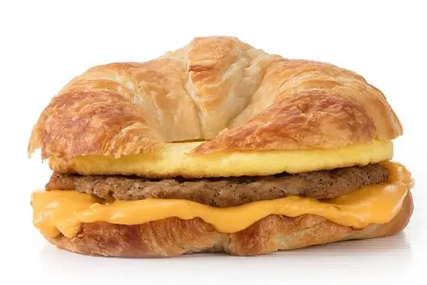 ariels-breakfast - Sausage eggs cheese croissant