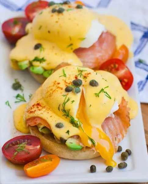 ariels-breakfast - Lox eggs benedict