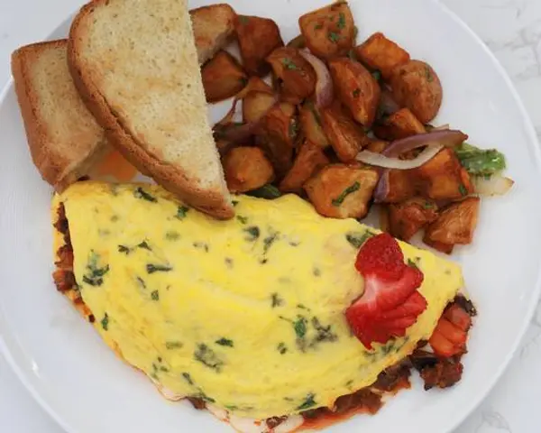 ariels-breakfast - chorizo omelet