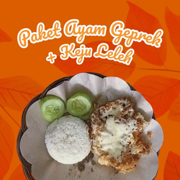 ayam-geprek-nom-nom - Paket ayam geprek keju leleh