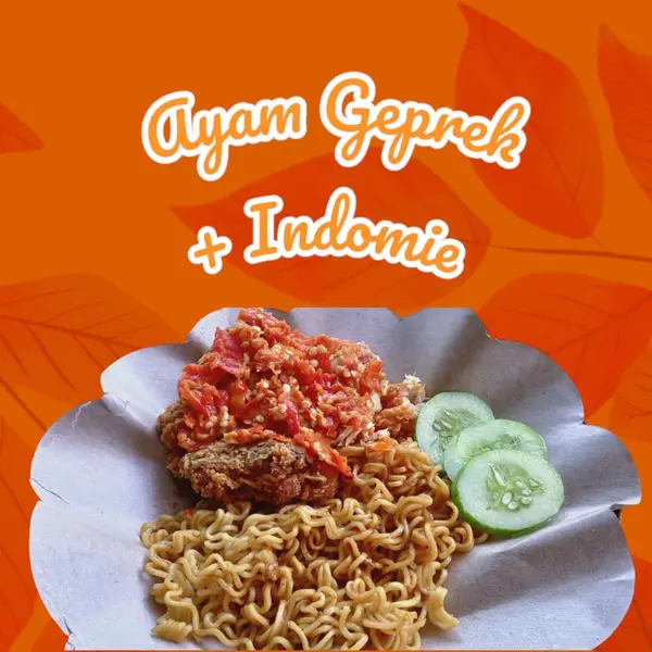 ayam-geprek-nom-nom - Indomie goreng & Ayam geprek