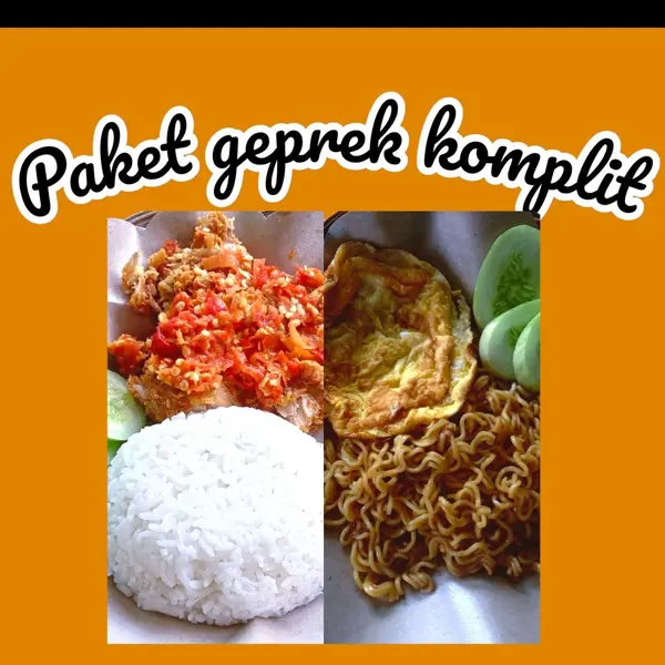 ayam-geprek-nom-nom - Paket ayam geprek komplit