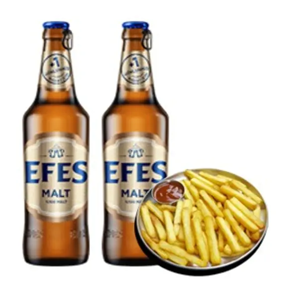 backstage-bistro - 2 Şişe Efes Malt + Patates Kızartması