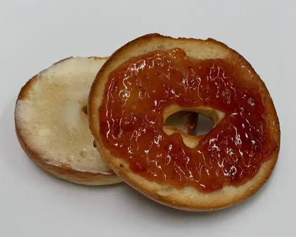 bagel-street-cafe - Bagel with Butter and Jelly