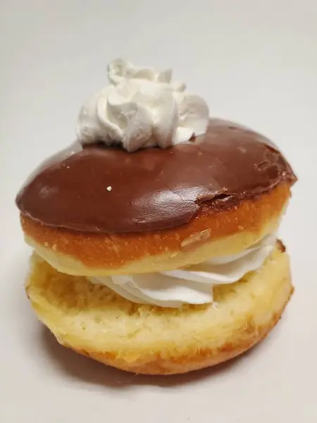 bakers-donuts - Whipped Cream Chocolate Donut