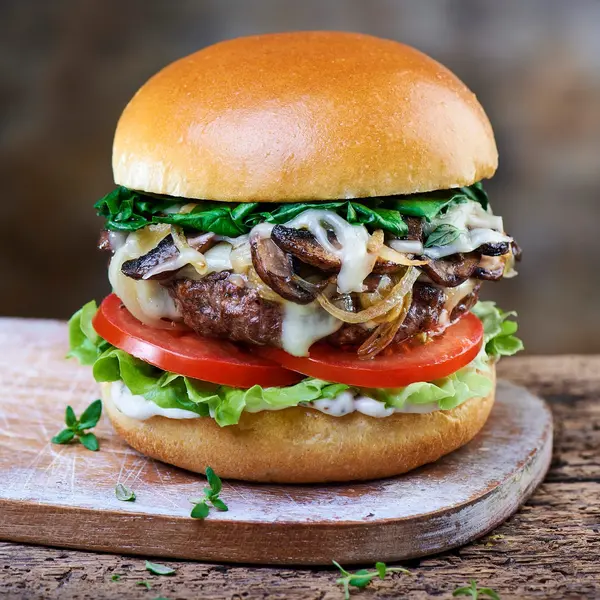 bamboo-cafe - Mushroom Burger