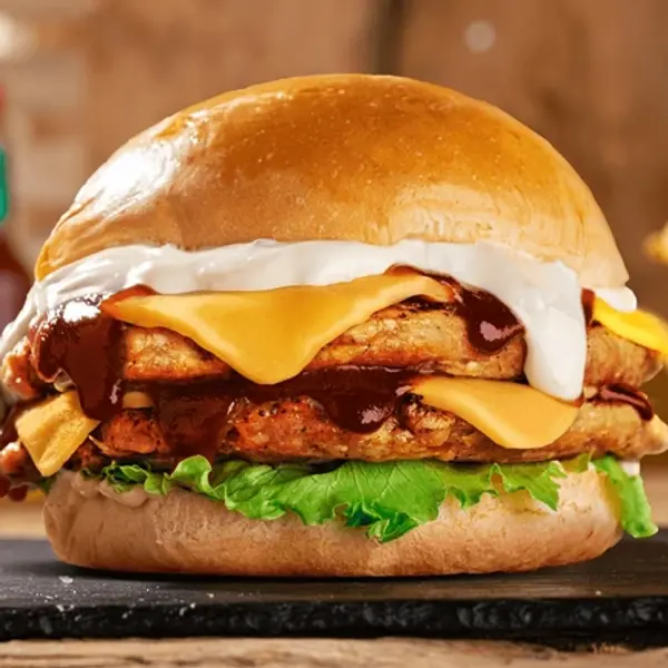 bamboo-cafe - Chicken Patty Burger