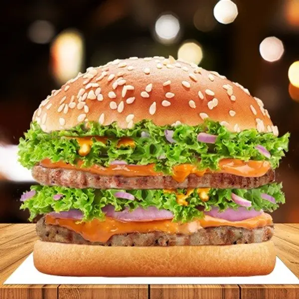 bamboo-cafe - Chicken Double Patty Burger