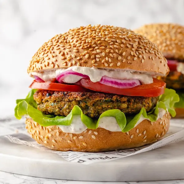 bamboo-cafe - Falafel Burger