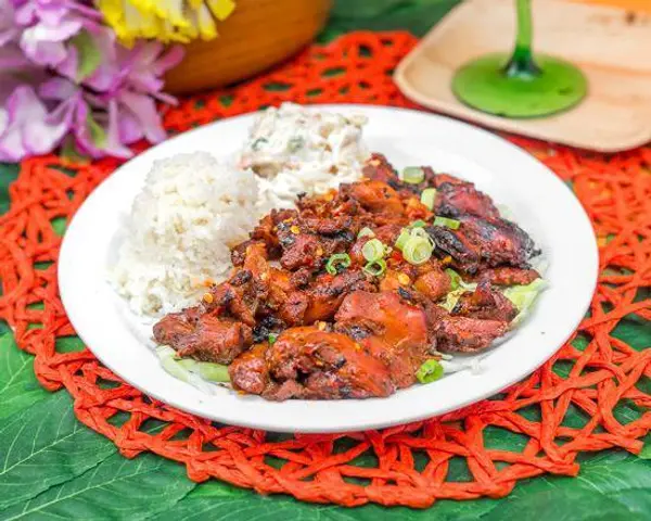 bamboo-grove-hawaiian-grille - Pan Seared Korean Chicken