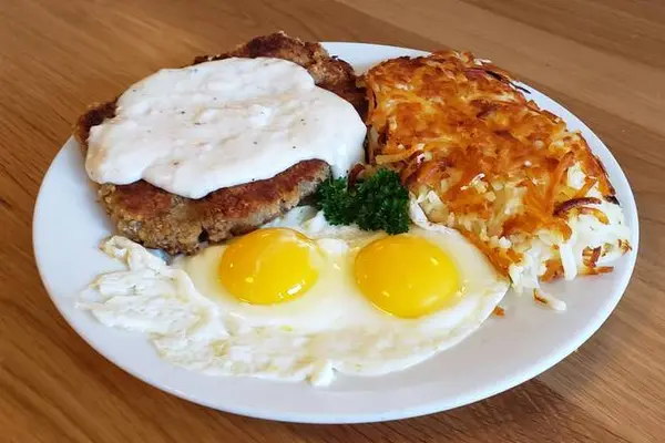 bannings-restaurant-and-pie-house - #13 Homemade Country Fried Steak and Eggs