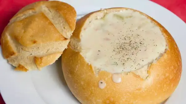 basa-seafood-express - Clam Chowder Bread Bowl