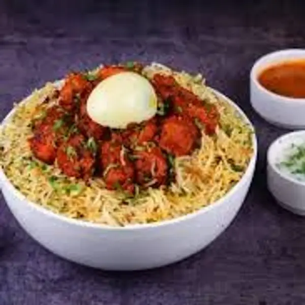 bawarchi-restaurant - CHICKEN-65-BIRYANI-PLATE