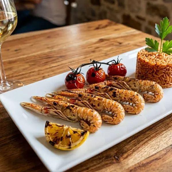 bella-vista-sunset-restaurant - Grilled Scampis