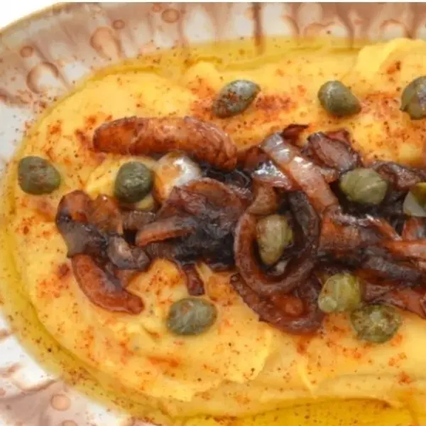 bella-vista-sunset-restaurant - Fava with caramelised onions