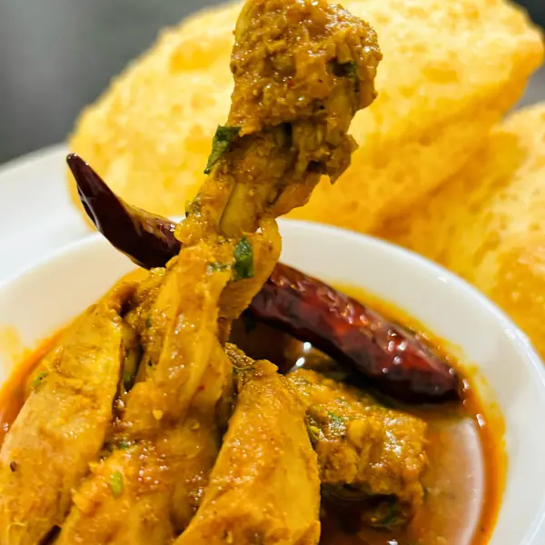 bengal-on-a-plate-kokapet - Luchi Mangsho (Chicken)