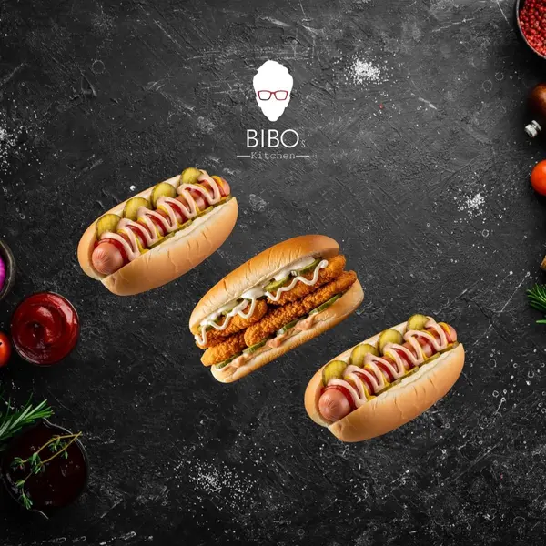 bibos-kitchen - 1 Chicken crunchy🌶 + 2 special hotdog