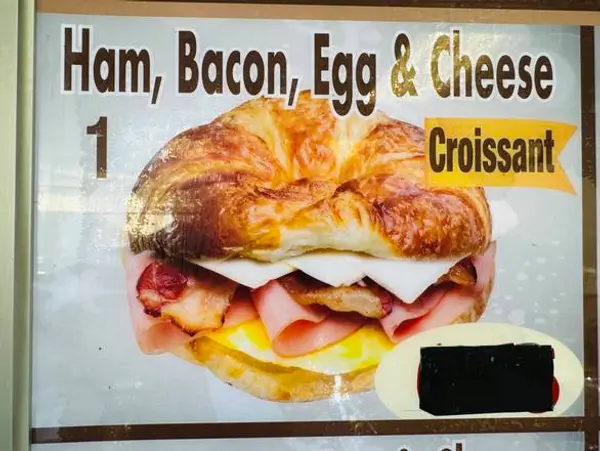 big-jims-donuts - 1 Ham, Bacon, Egg & Cheese Croissant