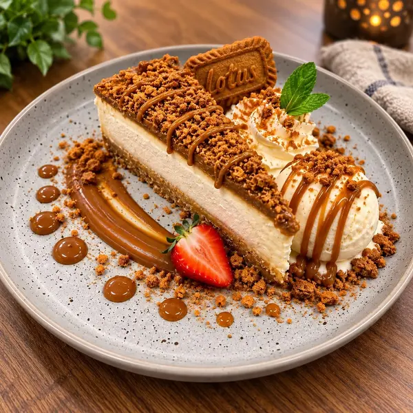 bite-factory - Vanilla & Biscoff Cheesecake