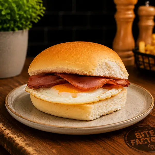 bite-factory - Bacon & Egg Bap