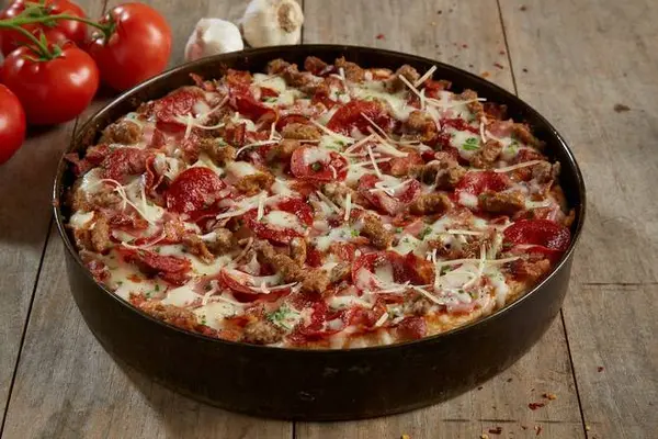 bjs-restaurant-brewhouse - Gourmet Five Meat Pizza - Shareable