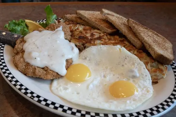 black-bear-diner - Chicken Fried Steak & Eggs