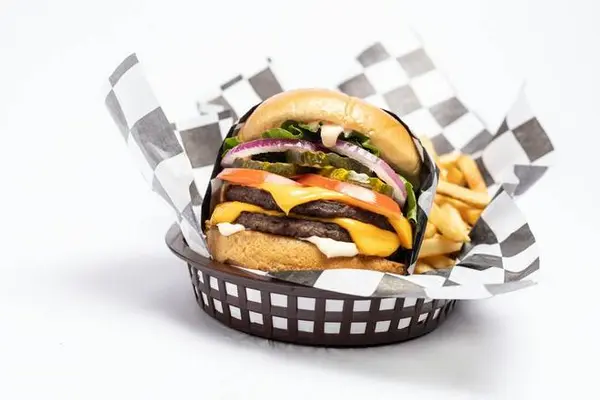 black-bear-diner - Cheeseburger Basket - Double