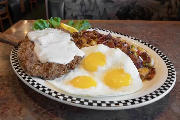 black-bear-diner - BIGFOOT Chicken Fried Steak & Eggs*