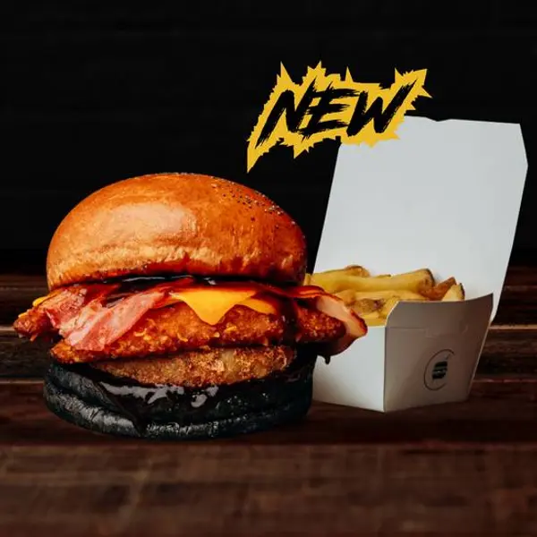 black-white-burger-chatelet - Menu Kentucky Chipotle 🤠