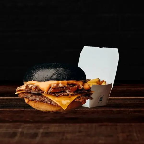 black-white-burger-chatelet - Menu Smash 💥