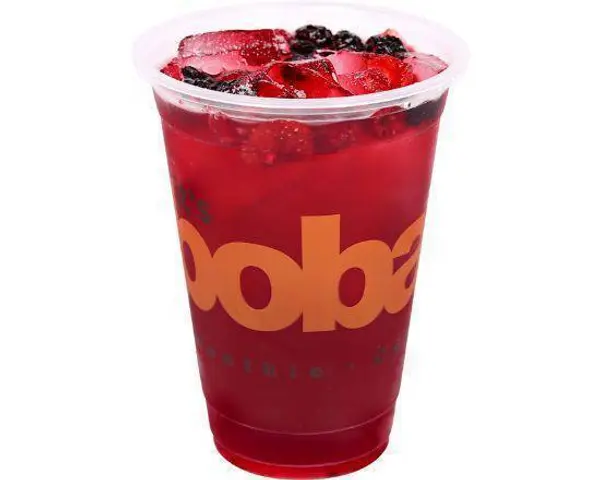 boba-time - Hibiscus Berry Iced Tea