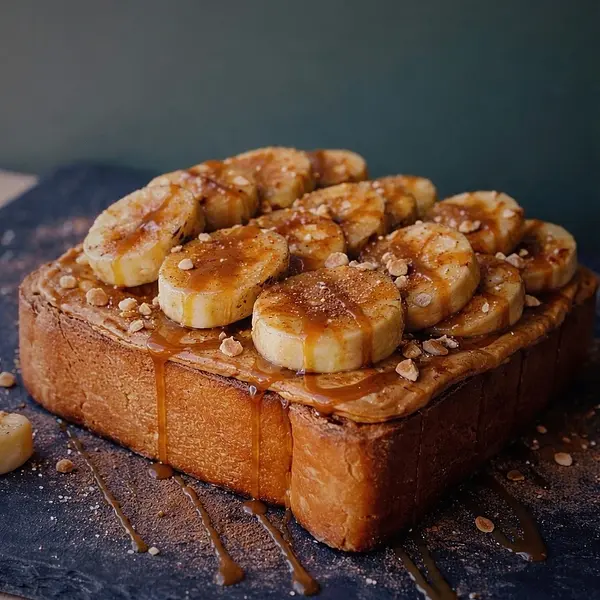 bolachuda - Torrada banana + manteiga amendoim