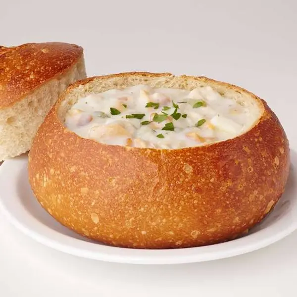 boudin-bakery - Clam Chowder with bread bowl