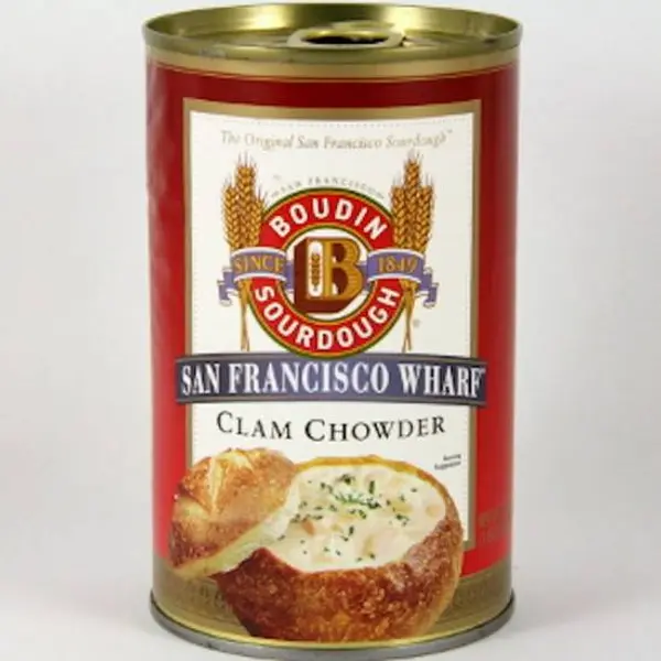 boudin - Boudin Clam Chowder can, 19 oz.