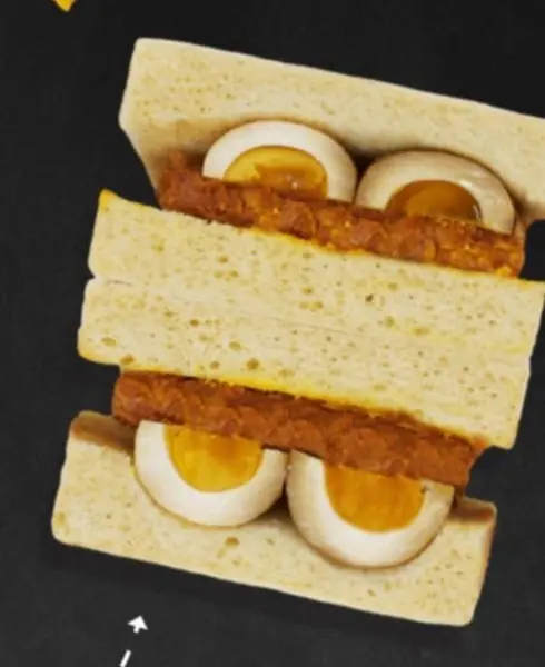 bread-n-chu - EGG & SPAM SANDWICH