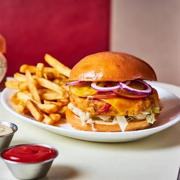 breakfast-in-america-marais - Veggie burger with Cheese