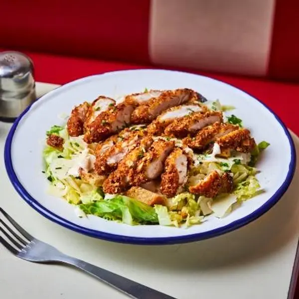 breakfast-in-america-marais - Crispy chicken cesar salad